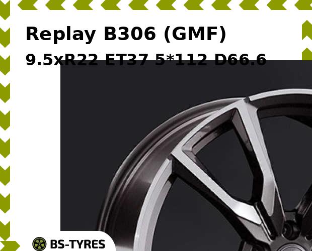 Колесный диск Replay, B306 (GMF) 9.5xR22 ET37 5*112 D66.6
Колесный диск Replay, B306 (GMF) 9.5xR22 ET37 5*112 D66.6