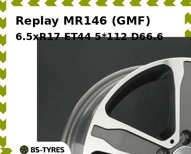 Колесный диск Replay, MR146 (GMF) 6.5xR17 ET44 5*112 D66.6
Колесный диск Replay, MR146 (GMF) 6.5xR17 ET44 5*112 D66.6