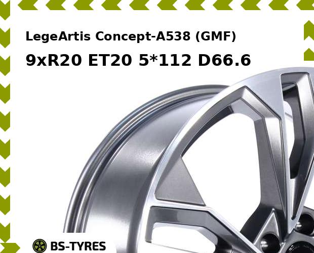 Колесный диск LegeArtis, Concept-A538 (GMF) 9xR20 ET20 5*112 D66.6
Колесный диск LegeArtis, Concept-A538 (GMF) 9xR20 ET20 5*112 D66.6