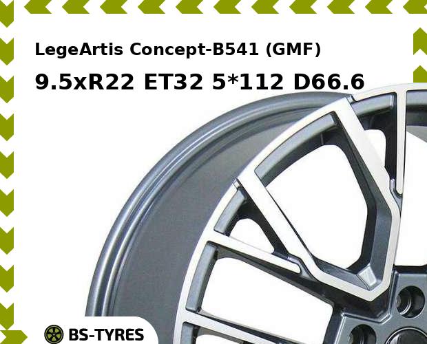 Колесный диск LegeArtis, Concept-B541 (GMF) 9.5xR22 ET32 5*112 D66.6
Колесный диск LegeArtis, Concept-B541 (GMF) 9.5xR22 ET32 5*112 D66.6
