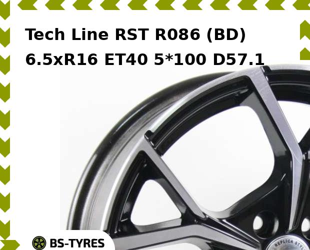 Колесный диск Tech Line, Tech-line RST R086 (BD) 6.5xR16 ET40 5*100 D57.1
Колесный диск Tech Line, Tech-line RST R086 (BD) 6.5xR16 ET40 5*100 D57.1