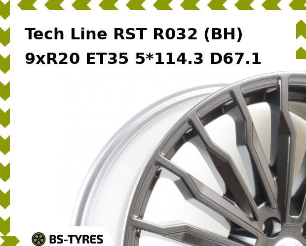 Колесный диск Tech-line, RST R032 (BH) 9xR20 ET35 5*114.3 D67.1
Колесный диск Tech-line, RST R032 (BH) 9xR20 ET35 5*114.3 D67.1