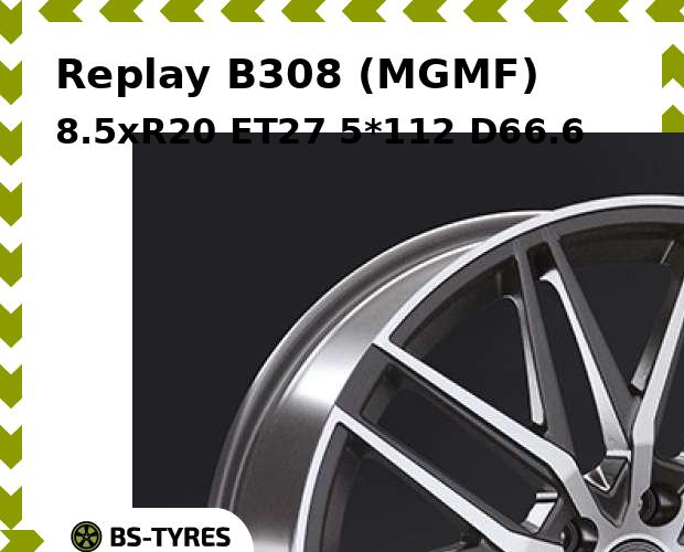 Колесный диск Replay, B308 (MGMF) 8.5xR20 ET27 5*112 D66.6
Колесный диск Replay, B308 (MGMF) 8.5xR20 ET27 5*112 D66.6