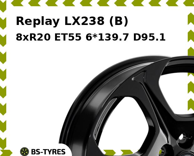 Колесный диск Replay, LX238 (B) 8xR20 ET55 6*139.7 D95.1
Колесный диск Replay, LX238 (B) 8xR20 ET55 6*139.7 D95.1