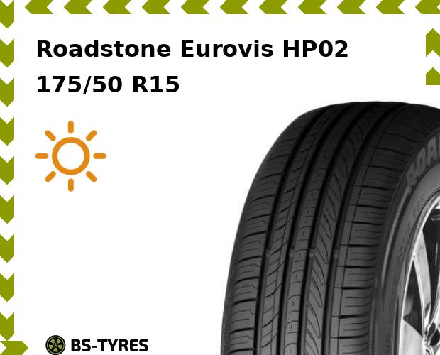 Летние шины Roadstone, Eurovis HP02 175/50 R15 75H
Летние шины Roadstone, Eurovis HP02 175/50 R15 75H