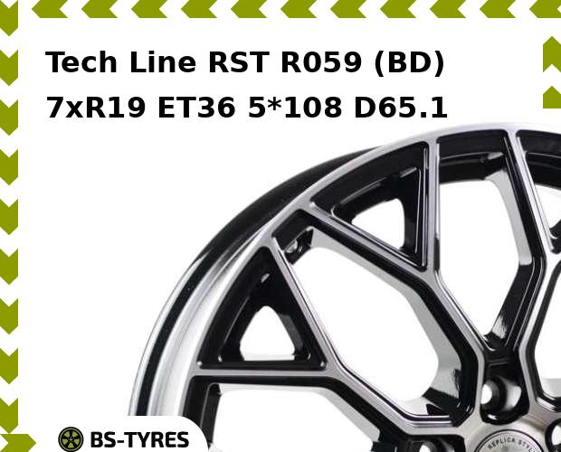 Колесный диск Tech Line, Tech-line RST R059 (BD) 7xR19 ET36 5*108 D65.1
Колесный диск Tech Line, Tech-line RST R059 (BD) 7xR19 ET36 5*108 D65.1