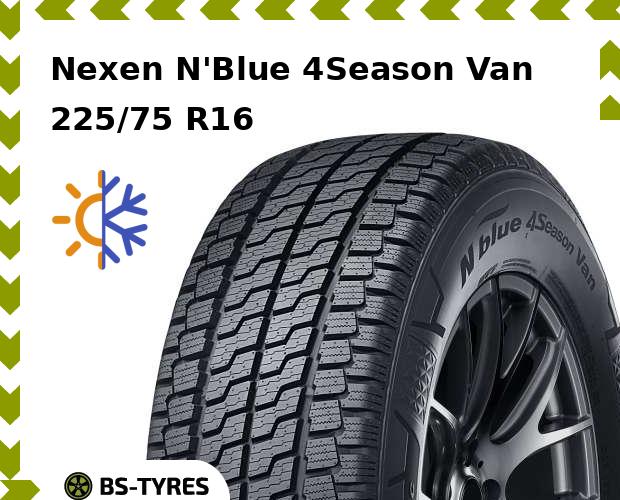 Всесезонные шины Nexen, N'Blue 4Season Van 225/75 R16C 121/120R
Всесезонные шины Nexen, N'Blue 4Season Van 225/75 R16C 121/120R