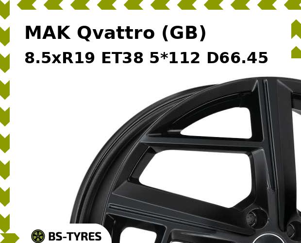Колесный диск MAK, Qvattro (GB) 8.5xR19 ET38 5*112 D66.45
Колесный диск MAK, Qvattro (GB) 8.5xR19 ET38 5*112 D66.45