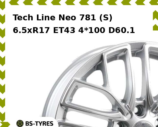 Колесный диск Tech Line, Tech-line Neo 781 (S) 6.5xR17 ET43 4*100 D60.1
Колесный диск Tech Line, Tech-line Neo 781 (S) 6.5xR17 ET43 4*100 D60.1
