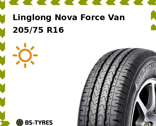 Летние шины Linglong, LingLong Nova Force Van 205/75 R16C 110/108R
Летние шины Linglong, LingLong Nova Force Van 205/75 R16C 110/108R