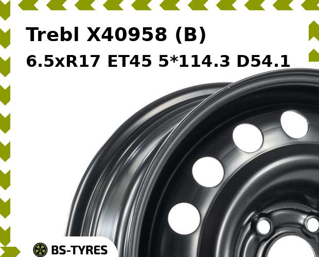Колесный диск Trebl, X40958 (B) 6.5xR17 ET45 5*114.3 D54.1
Колесный диск Trebl, X40958 (B) 6.5xR17 ET45 5*114.3 D54.1
