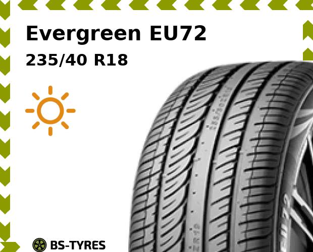 Летние шины Evergreen, EU72 235/40 R18 95W
Летние шины Evergreen, EU72 235/40 R18 95W