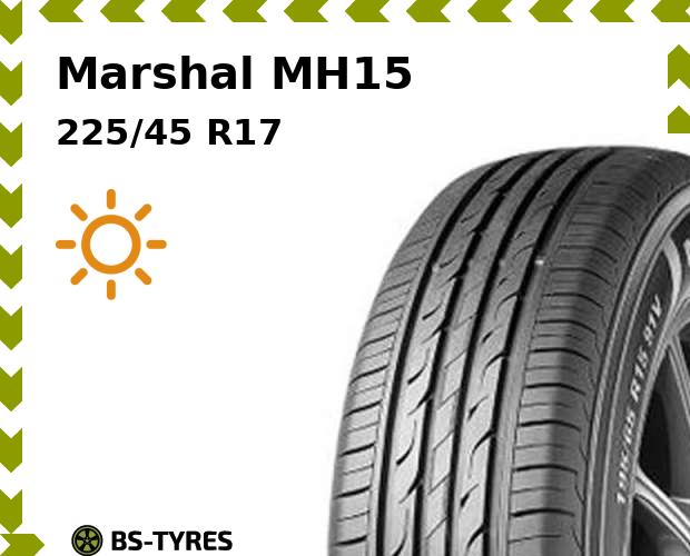 Летние шины Marshal, MH15 225/45 R17 94W
Летние шины Marshal, MH15 225/45 R17 94W