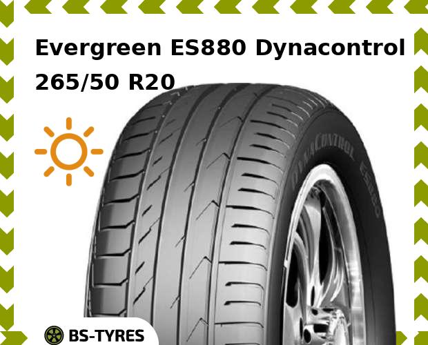 Летние шины Evergreen, ES880 Dynacontrol 265/50 R20 111V
Летние шины Evergreen, ES880 Dynacontrol 265/50 R20 111V