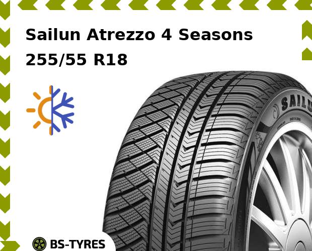 Всесезонные шины Sailun, Atrezzo 4 Seasons 255/55 R18 109W
Всесезонные шины Sailun, Atrezzo 4 Seasons 255/55 R18 109W