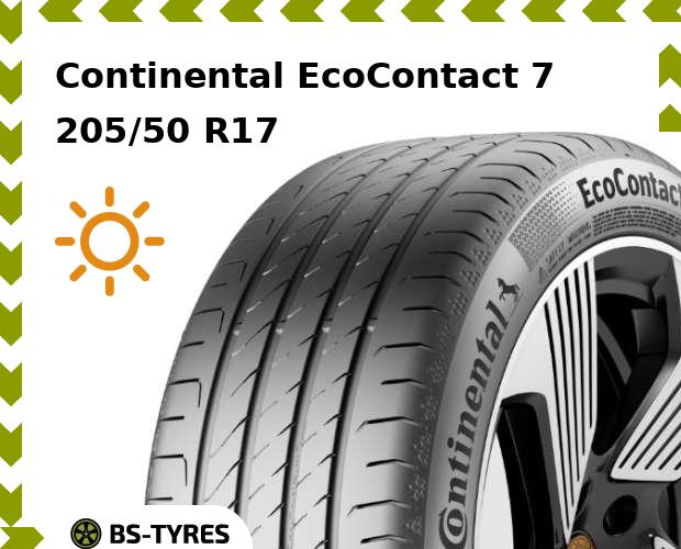 Летние шины Continental, EcoContact 7 205/50 R17 93V
Летние шины Continental, EcoContact 7 205/50 R17 93V