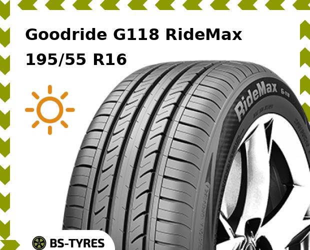 Летние шины Goodride, G118 RideMax 195/55 R16 87V
Летние шины Goodride, G118 RideMax 195/55 R16 87V