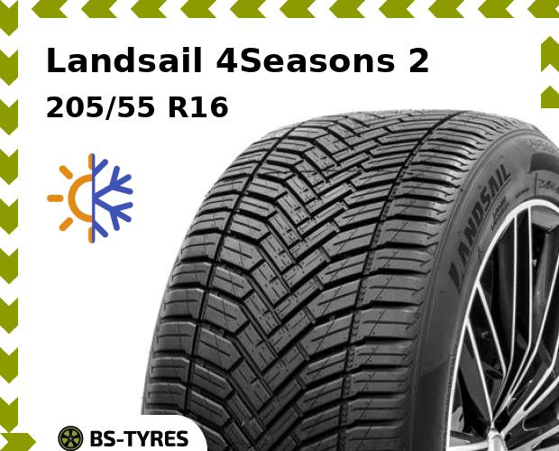 Всесезонные шины Landsail, 4Seasons 2 205/55 R16 94V
Всесезонные шины Landsail, 4Seasons 2 205/55 R16 94V