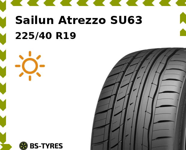Летние шины Sailun, Atrezzo SU63 225/40 R19 89W
Летние шины Sailun, Atrezzo SU63 225/40 R19 89W