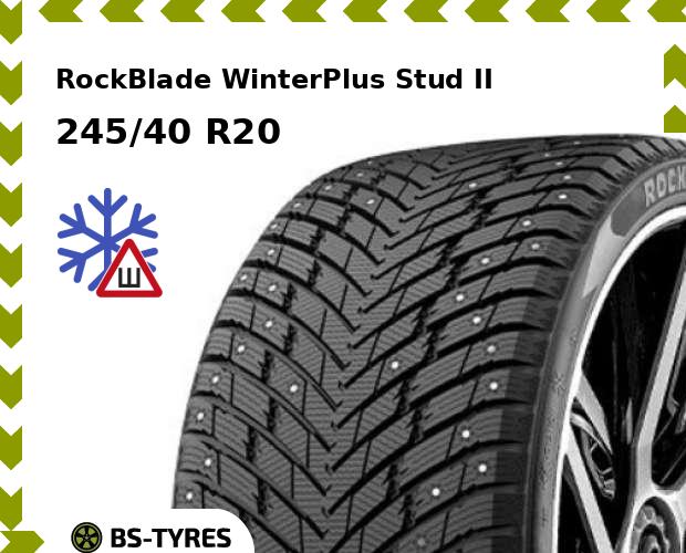 Зимние шины RockBlade, WinterPlus Stud II 245/40 R20 99T
Зимние шины RockBlade, WinterPlus Stud II 245/40 R20 99T