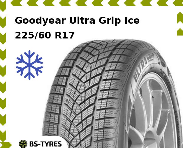Зимние шины Goodyear, Ultra Grip Ice SUV 225/60 R17 103T
Зимние шины Goodyear, Ultra Grip Ice SUV 225/60 R17 103T