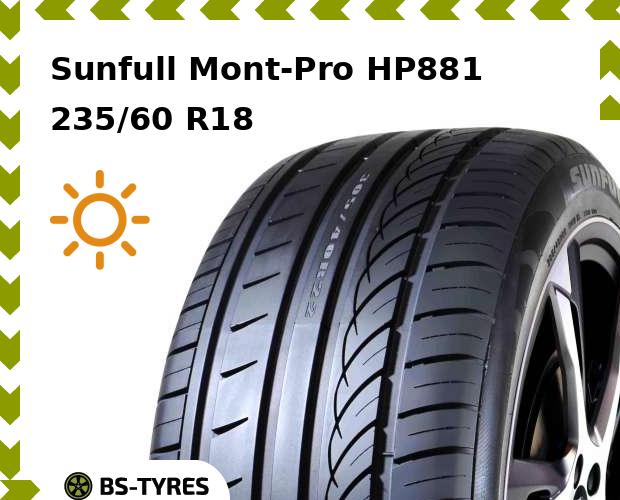 Летние шины Sunfull, Mont-Pro HP881 235/60 R18 107V
Летние шины Sunfull, Mont-Pro HP881 235/60 R18 107V
