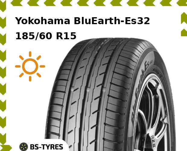 Летние шины Yokohama, BluEarth-Es32 185/60 R15 88H
Летние шины Yokohama, BluEarth-Es32 185/60 R15 88H