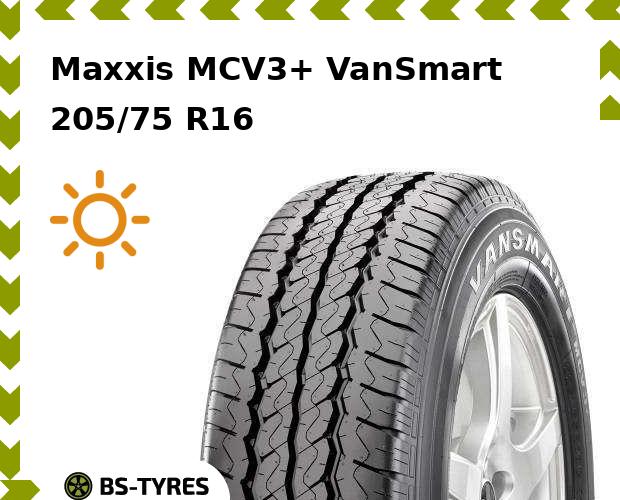 Летние шины Maxxis, MCV3+ VanSmart 205/75 R16C 110/108R
Летние шины Maxxis, MCV3+ VanSmart 205/75 R16C 110/108R