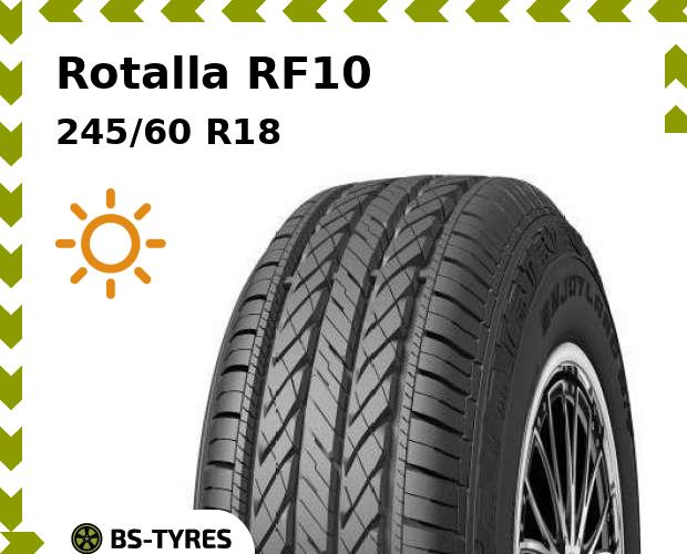 Летние шины Rotalla, RF10 245/60 R18 105H
Летние шины Rotalla, RF10 245/60 R18 105H