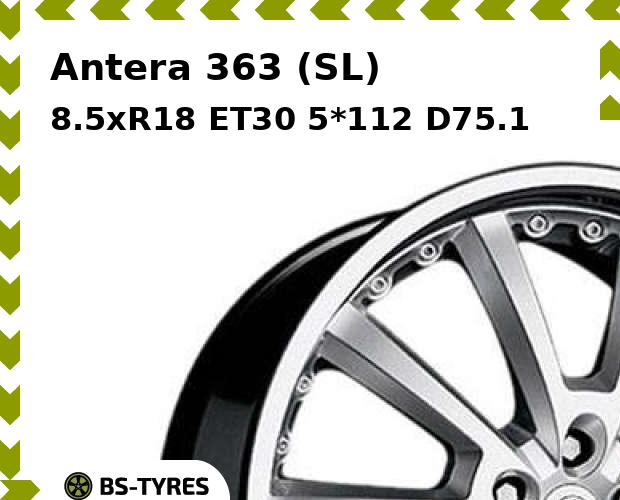 Колесный диск Antera, 363 (SL) 8.5xR18 ET30 5*112 D75.1
Колесный диск Antera, 363 (SL) 8.5xR18 ET30 5*112 D75.1