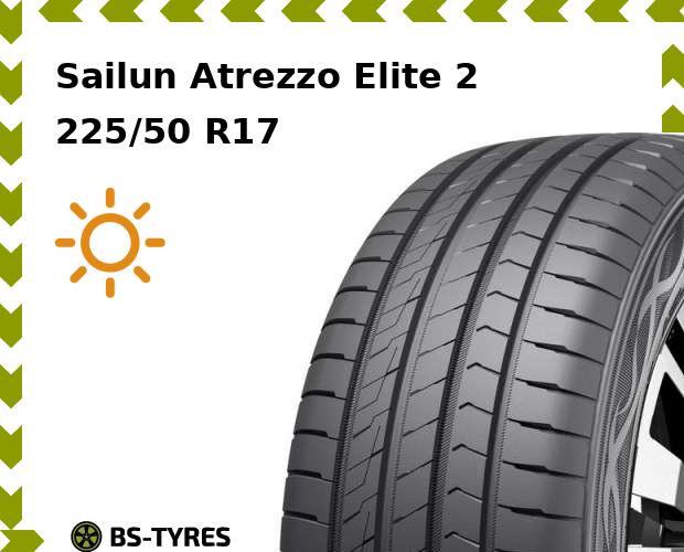 Летние шины Sailun, Atrezzo Elite 2 225/50 R17 94V
Летние шины Sailun, Atrezzo Elite 2 225/50 R17 94V