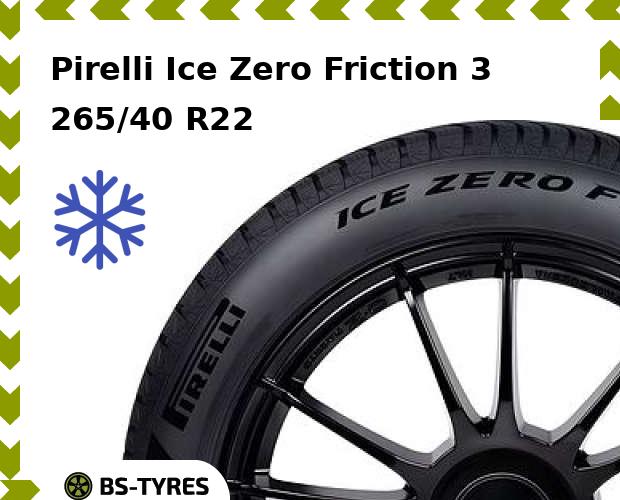 Зимние шины Pirelli, Ice Zero Friction 3 265/40 R22 106H
Зимние шины Pirelli, Ice Zero Friction 3 265/40 R22 106H