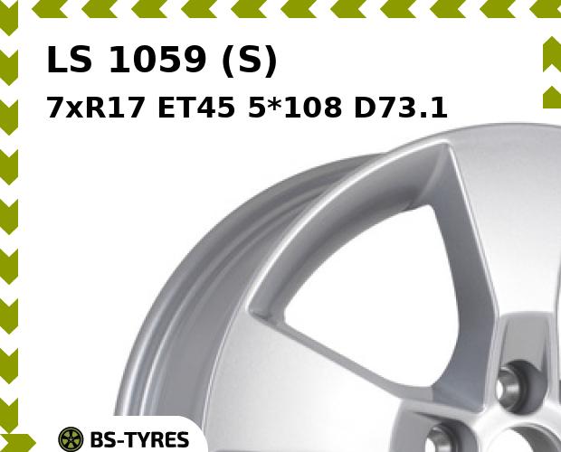 Колесный диск LS, 1059 (S) 7xR17 ET45 5*108 D73.1
Колесный диск LS, 1059 (S) 7xR17 ET45 5*108 D73.1