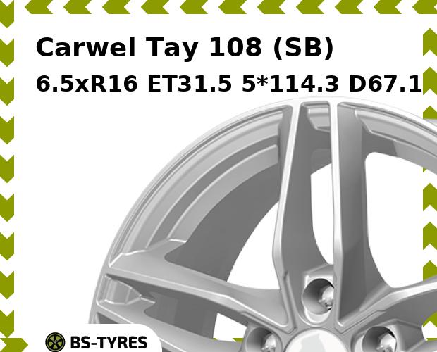 Колесный диск Carwel, Тау 108 (SB) 6.5xR16 ET31.5 5*114.3 D67.1
Колесный диск Carwel, Тау 108 (SB) 6.5xR16 ET31.5 5*114.3 D67.1