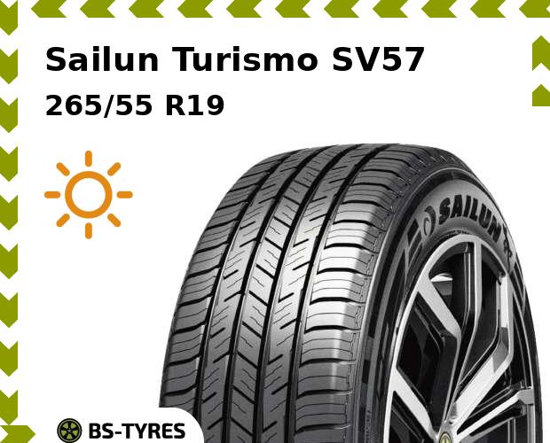 Летние шины Sailun, Turismo SV57 265/55 R19 109V
Летние шины Sailun, Turismo SV57 265/55 R19 109V