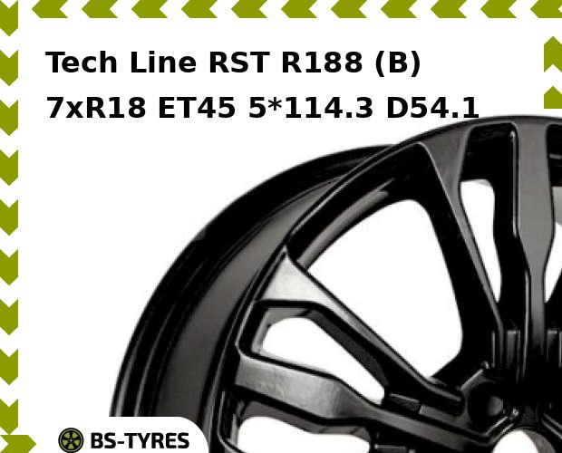 Колесный диск Tech Line, RST R188 (B) 7.0xR18 ET45 5*114.3 D54.1
Колесный диск Tech Line, RST R188 (B) 7.0xR18 ET45 5*114.3 D54.1