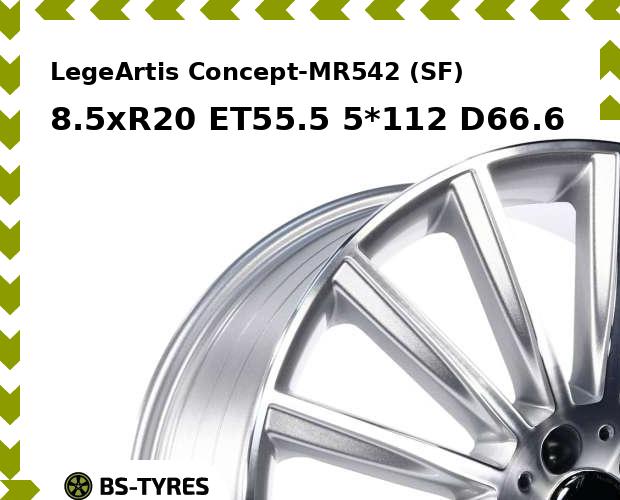 Колесный диск LegeArtis, Concept-MR542 (SF) 8.5xR20 ET55.5 5*112 D66.6
Колесный диск LegeArtis, Concept-MR542 (SF) 8.5xR20 ET55.5 5*112 D66.6