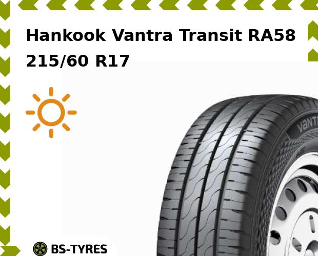Летние шины Hankook, Vantra Transit RA58 215/60 R17C 109/107T
Летние шины Hankook, Vantra Transit RA58 215/60 R17C 109/107T