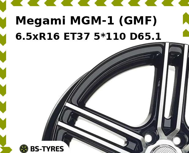 Колесный диск Megami, MGM-1 (GMF) 6.5xR16 ET37 5*110 D65.1
Колесный диск Megami, MGM-1 (GMF) 6.5xR16 ET37 5*110 D65.1