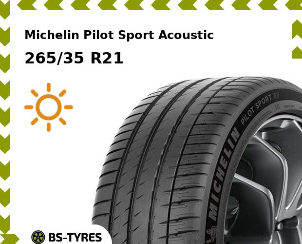 Летние шины Michelin, Pilot Sport Acoustic 265/35 R21 101Y
Летние шины Michelin, Pilot Sport Acoustic 265/35 R21 101Y