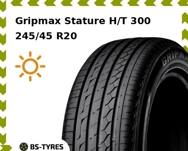 Летние шины Gripmax, Stature H/T 300 245/45 R20 103W
Летние шины Gripmax, Stature H/T 300 245/45 R20 103W