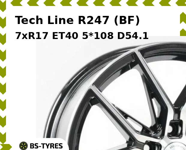 Колесный диск Tech Line, R247 (BF) 7xR17 ET40 5*108 D54.1
Колесный диск Tech Line, R247 (BF) 7xR17 ET40 5*108 D54.1