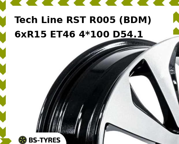 Колесный диск Tech Line, Tech-line RST R005 (BDm) 6xR15 ET46 4*100 D54.1
Колесный диск Tech Line, Tech-line RST R005 (BDm) 6xR15 ET46 4*100 D54.1