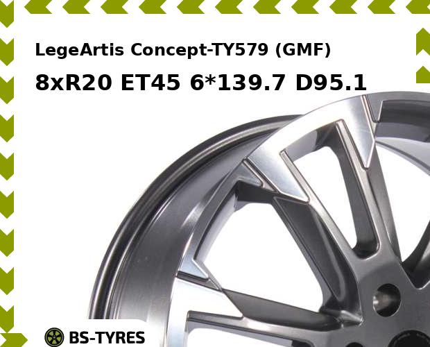 Колесный диск LegeArtis, Concept-TY579 (GMF) 8xR20 ET45 6*139.7 D95.1
Колесный диск LegeArtis, Concept-TY579 (GMF) 8xR20 ET45 6*139.7 D95.1