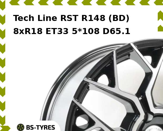 Колесный диск Tech Line, Tech-line RST R148 (BD) 8xR18 ET33 5*108 D65.1
Колесный диск Tech Line, Tech-line RST R148 (BD) 8xR18 ET33 5*108 D65.1