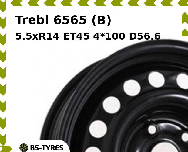 Колесный диск Trebl, 6565 (B) 5.5xR14 ET45 4*100 D56.6
Колесный диск Trebl, 6565 (B) 5.5xR14 ET45 4*100 D56.6