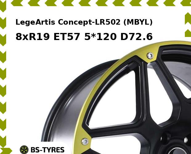 Колесный диск LegeArtis, Concept-LR502 (MBYL) 8xR19 ET57 5*120 D72.6
Колесный диск LegeArtis, Concept-LR502 (MBYL) 8xR19 ET57 5*120 D72.6