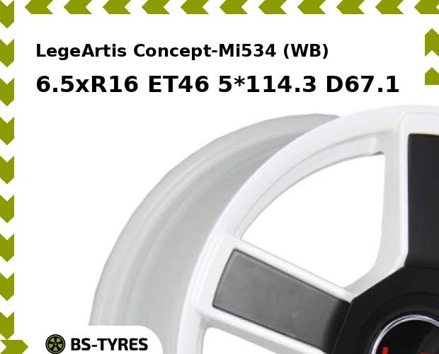 Колесный диск LegeArtis, Concept-Mi534 (WB) 6.5xR16 ET46 5*114.3 D67.1
Колесный диск LegeArtis, Concept-Mi534 (WB) 6.5xR16 ET46 5*114.3 D67.1