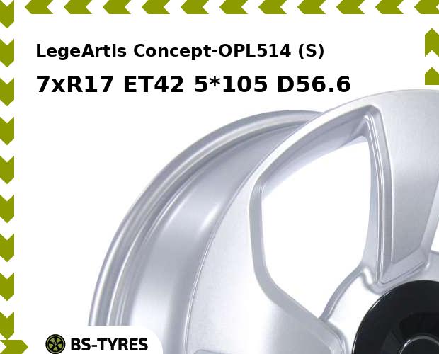Колесный диск LegeArtis, Concept-OPL514 (S) 7xR17 ET42 5*105 D56.6
Колесный диск LegeArtis, Concept-OPL514 (S) 7xR17 ET42 5*105 D56.6