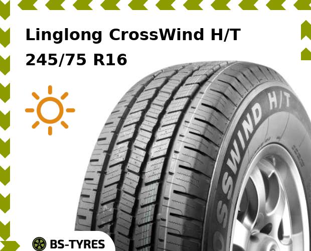 Летние шины Linglong, LingLong CrossWind H/T 245/75 R16 111T
Летние шины Linglong, LingLong CrossWind H/T 245/75 R16 111T